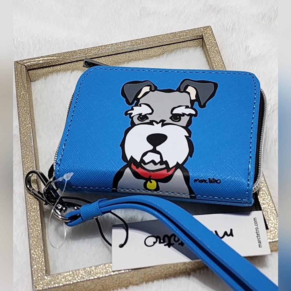 Marc Tetro Nwt Wallet Wristlet His Famous Schnauz… - image 1